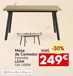 Conforama Mesa de comedor lean oferta