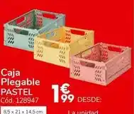 Conforama Caja plegable pastel oferta