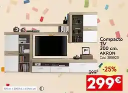 Conforama Compacto tv 300 cm akron oferta