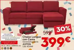 Conforama Chaise longue con cama oferta