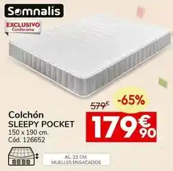 Conforama Somnalis - colchón sleepy pocket oferta