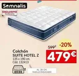 Conforama Somnalis - colchón suite hotel z oferta