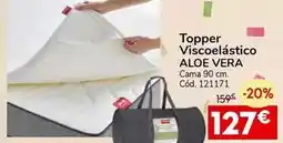 Conforama Topper viscoelastico aloe vera oferta