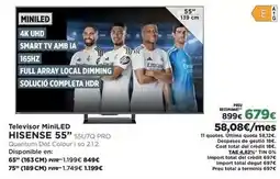 El Corte Inglés Hisense - televisor miniled oferta