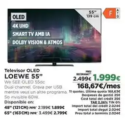 El Corte Inglés Loewe - televisor oled 55 oferta