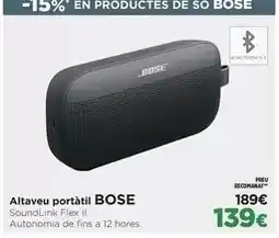 El Corte Inglés Bose - altaveu portatil oferta