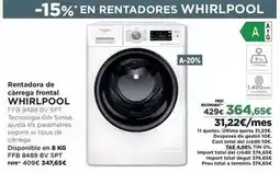 El Corte Inglés Whirlpool - rentadora de carrera frontal oferta