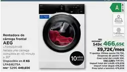 El Corte Inglés Aeg - rentadora de carreg frontal oferta
