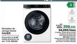 El Corte Inglés Haier - rentadora de carreg frontal oferta