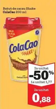 Sorli Cola cao - batut de cacau shake oferta