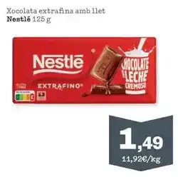 Sorli Nestlé - xocolata extrafina amb llet oferta