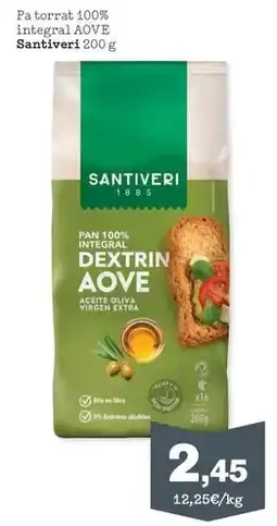 Sorli Santiveri - pan 100% integral aove oferta