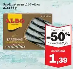 Sorli Albo - sardinetes en oli d'oliva oferta