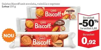 Lotus - galletas biscoff amb xocolata