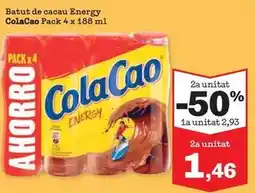 Sorli Cola cao - batut de cacau energy oferta