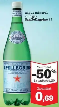 Sorli San pellegrino - agua mineral amb gas oferta
