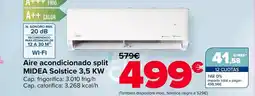 Carrefour Midea - aire acondicionado split solstice 35 kw oferta