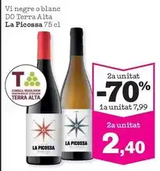 Sorli La picossa - vi negre o blanc do terra alta oferta