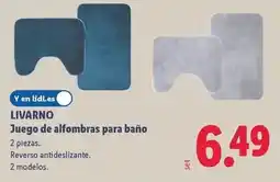 Lidl Livarno - juego de alfombras para baño oferta