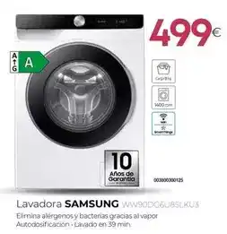 Tien 21 Samsung - lavadora ww90dg6u85lku3 oferta