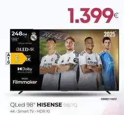 Tien 21 Hisense - qled 98e7q oferta