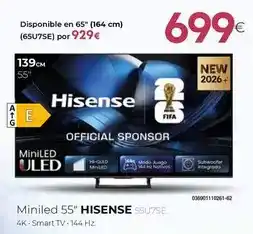Tien 21 Hisense - miniled 55 55u7se oferta