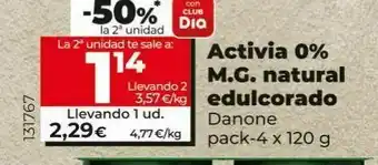 Dia Yogur natural activia oferta
