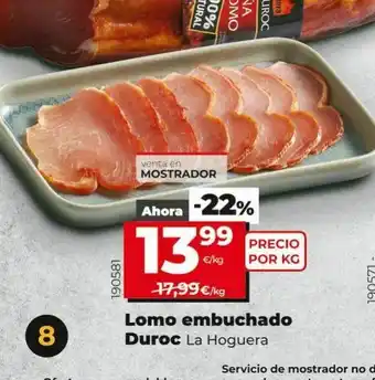 Dia Lomo embuchado la hoguera oferta