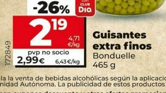 Dia Guisantes bonduelle oferta