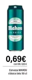 Cash Ifa Mahou - cerveza clasica oferta