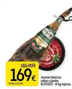Dialprix Elpozo - jamon iberico cebo c/ pata oferta