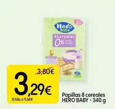 Hero baby - papillas 8 cereales
