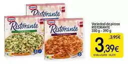 Dialprix Ristorante - variedad de pizzas oferta