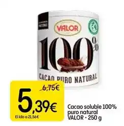 Dialprix Valor - cacao soluble 100% puro natural oferta