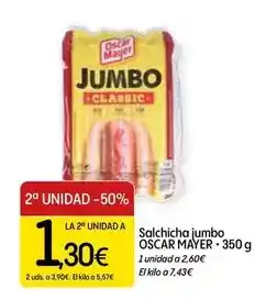 Dialprix Oscar mayer - salchicha jumbo oferta