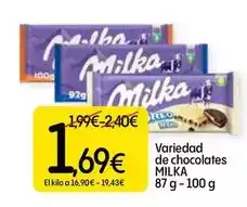 Dialprix Milka - variedad de chocolates oferta