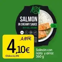 Dialprix Salmon con nata y arroz oferta