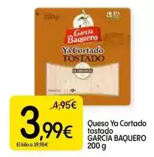 Dialprix García baquero - queso ya cortado tostado oferta