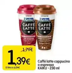 Dialprix Kaiku - caffè latte cappuccino o espresso oferta