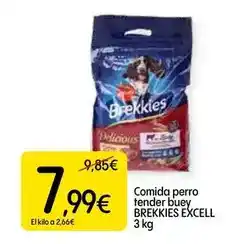 Dialprix Brekkies - excell comida perro tender buey oferta