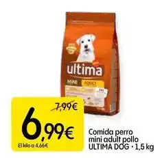 Dialprix Ultima - comida perro mini adult pollo oferta