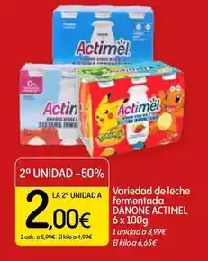 Dialprix Danone - actimel variedad de leche fermentada oferta