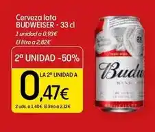 Dialprix Budweiser - cerveza lata oferta