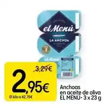 Dialprix El menu - anchoas en aceite de oliva oferta