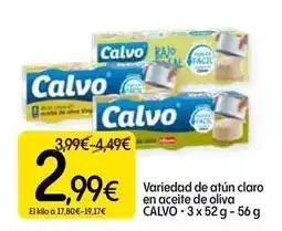 Dialprix Calvo - variedad de atun claro en aceite de oliva oferta
