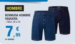 E.Leclerc Bermuda hombre vaquera oferta