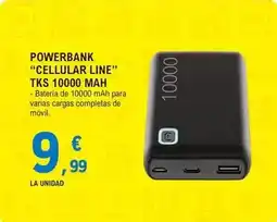 E.Leclerc Powerbank cellular line tks 10000 mah oferta