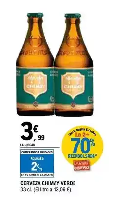 E.Leclerc Chimay - cerveza verde oferta