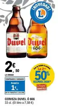 E.Leclerc Duvel - cerveza oferta