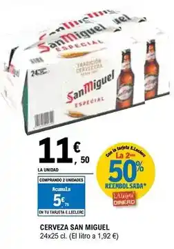 E.Leclerc San miguel - cerveza oferta